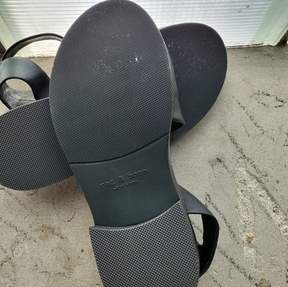 Rag & Bone Black Leather Sandal Size 35.5 - Picture 4 of 4